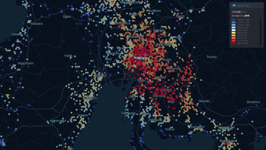 land price nagoya