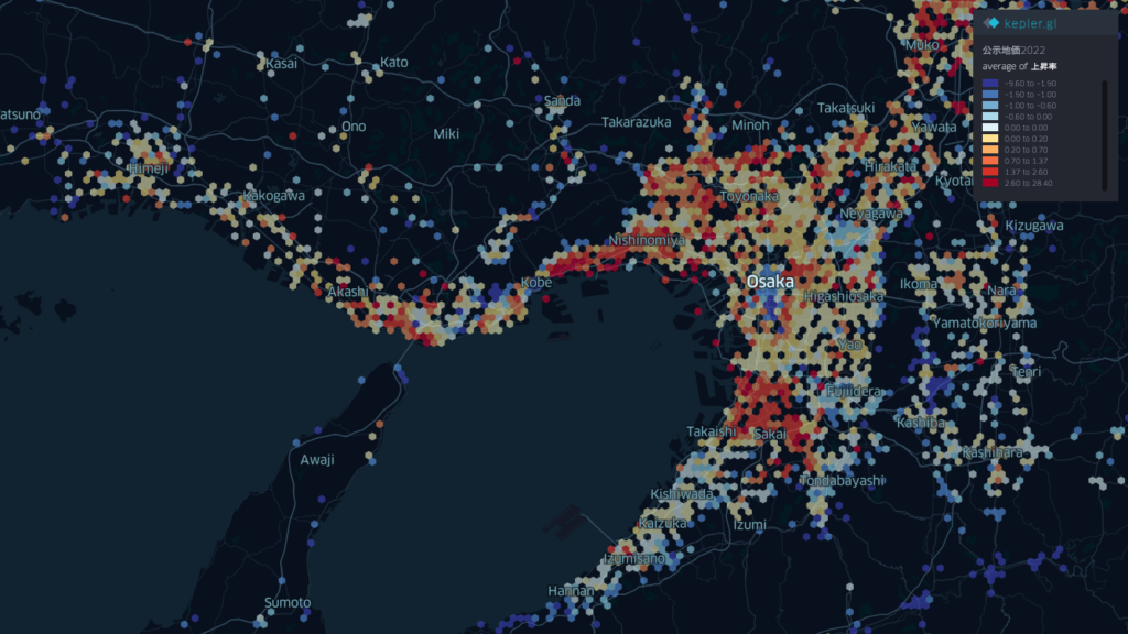 land price osaka